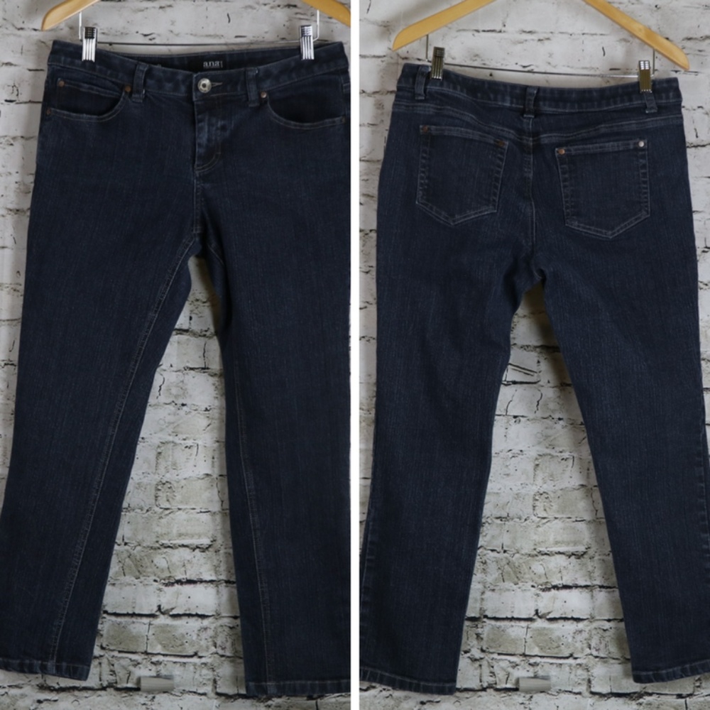 A.N.A. Jeans Curvy Fit Stretch Dark Wash Mid Rise
